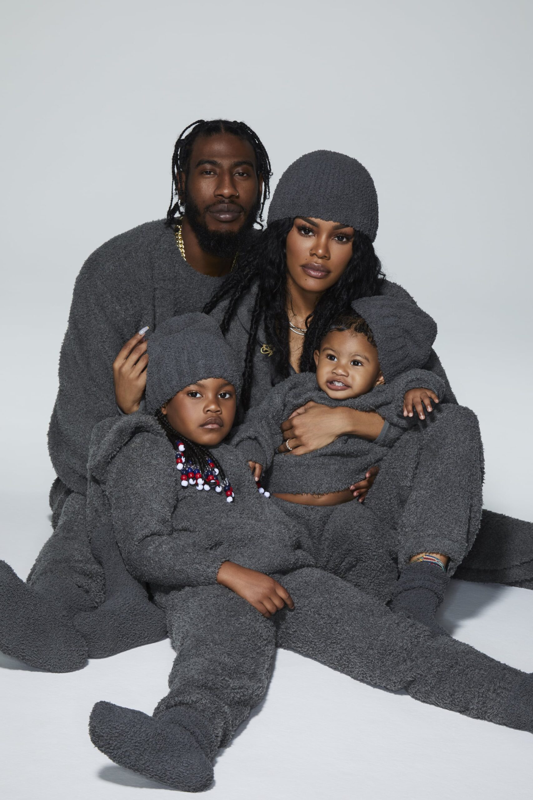 Teyana Taylor and Family for SKIMS Cozy Collection