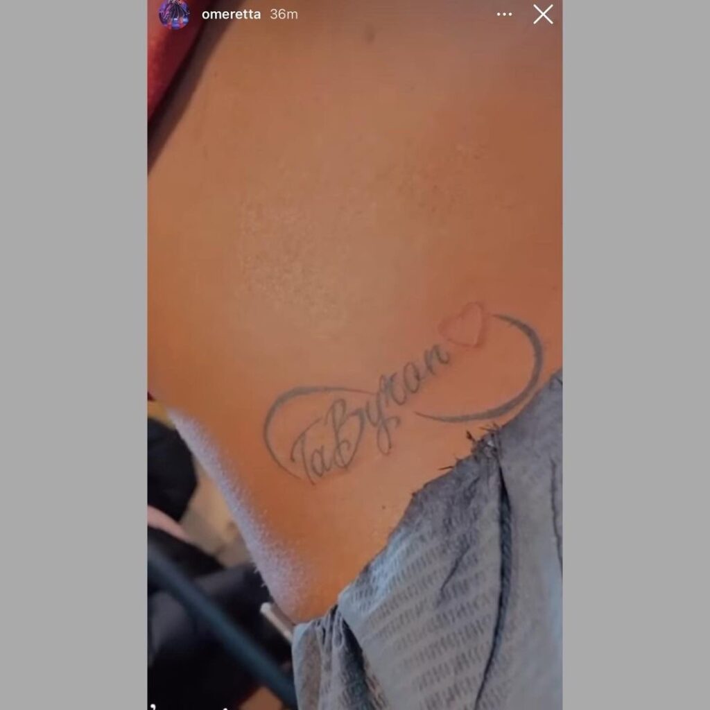 Would You Do It? - Atlanta Rapper Omeretta Shares 6 Tattoos Displaying Her  Boyfriend's Name - Emily CottonTop