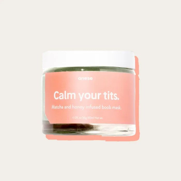 calm your tits boob mask