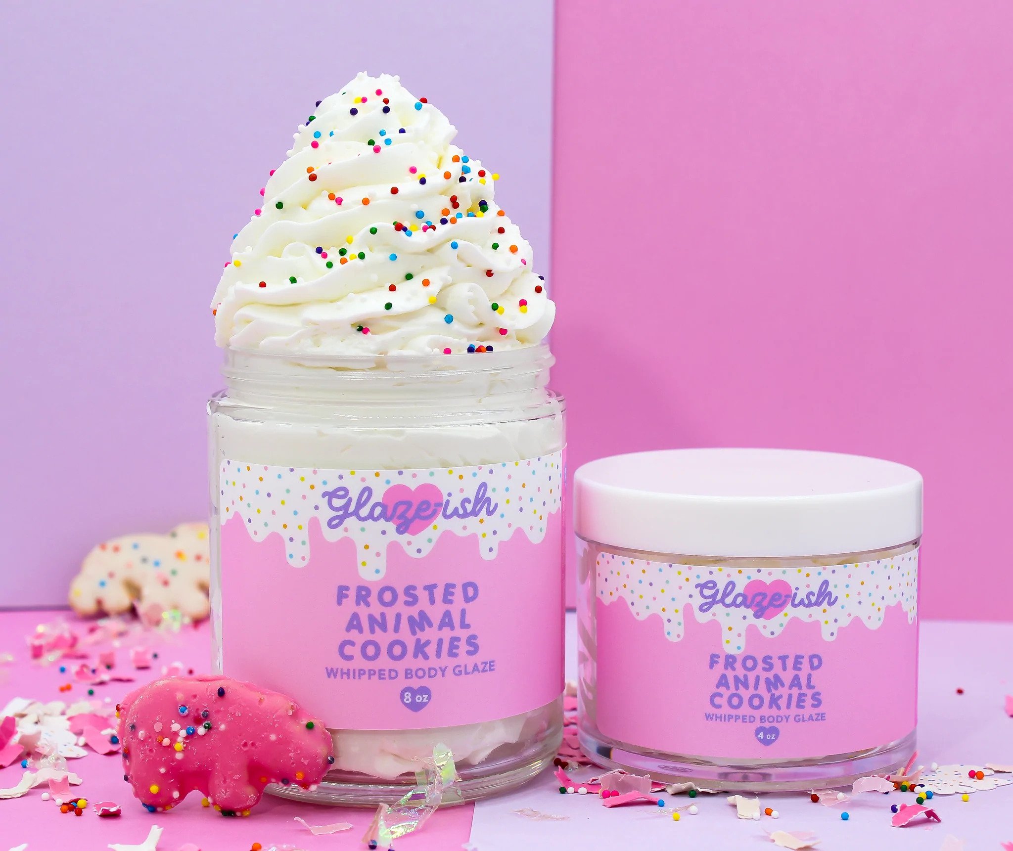 Glaze-ish Frosted Animal Cookies Dessert body butter