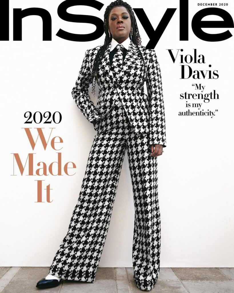 Viola Davis Cover wearing a protective styles