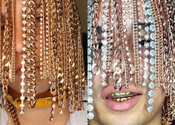 Rapper Surgically Implants Gold Chains For Hair – “I hope not everyone copies me now”