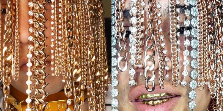 Mexican Rapper Dan Sur Surgically Inserts Gold  diamond Chains For Hair   Switch Nigeria