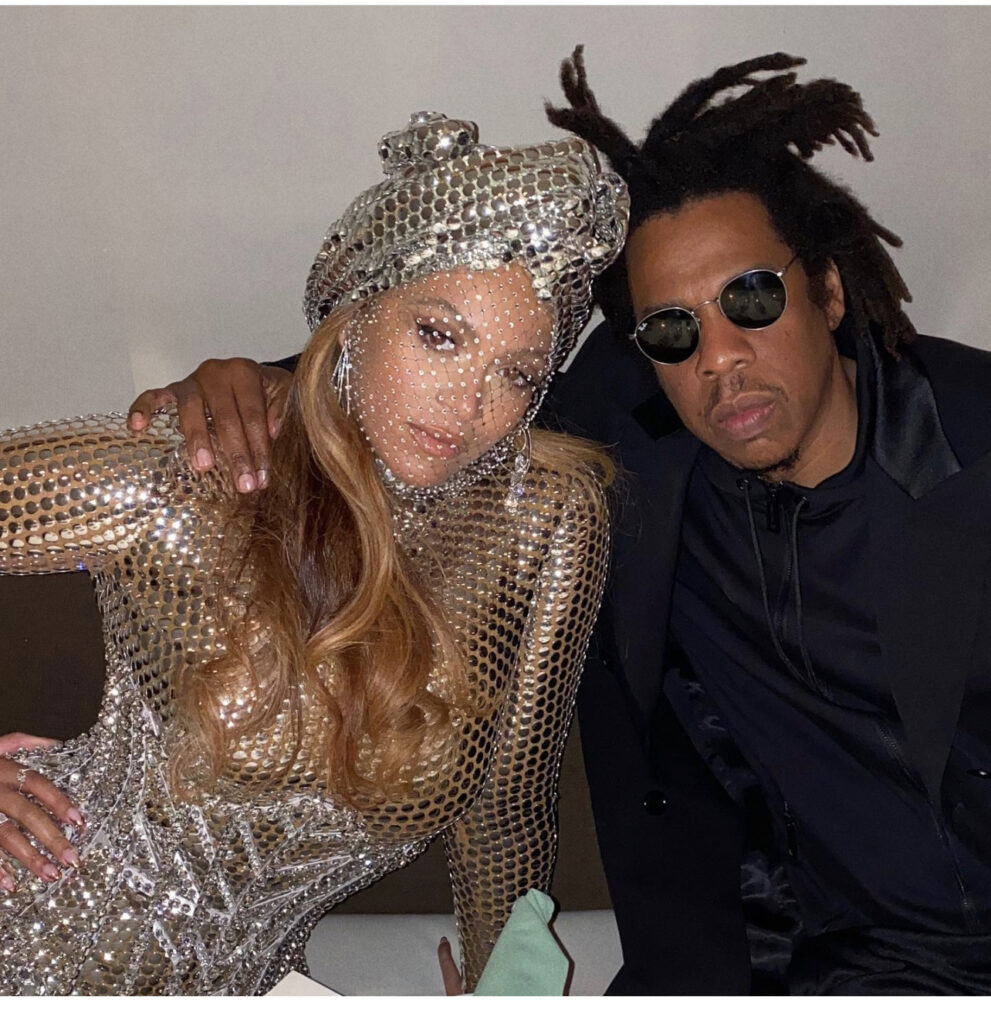 Beyoncé Wore This Custom Burberry Dress With Jay Z