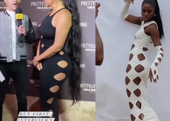 Designer Is Accusing LaLa Anthony And Pretty Little Thing Of Mirroring One Of Her Dress Designs