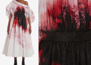 Would You Wear This $6,490 Alexander McQueen ‘Anemone print dress’?