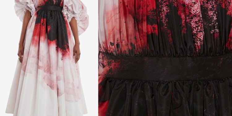 Would You Wear This $6,490 Alexander McQueen ‘Anemone print dress’?