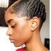 A Sleek Style Option For Your TWA On The Days You Want Something Different