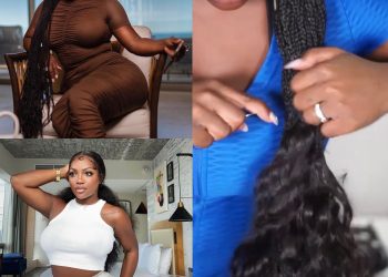 Hair Hack! – Watch Influencer Tiarra Monet Cover Her 30″ Box Braids With Her Lace Front