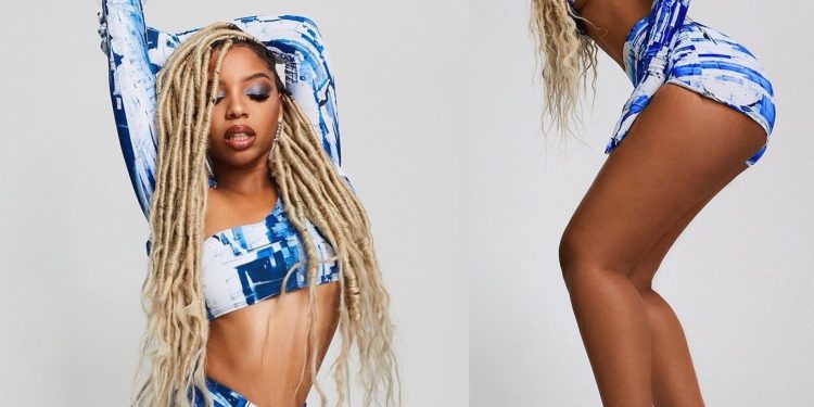 Chloe Bailey Is Back To Her Blonde Faux Locs [photos]