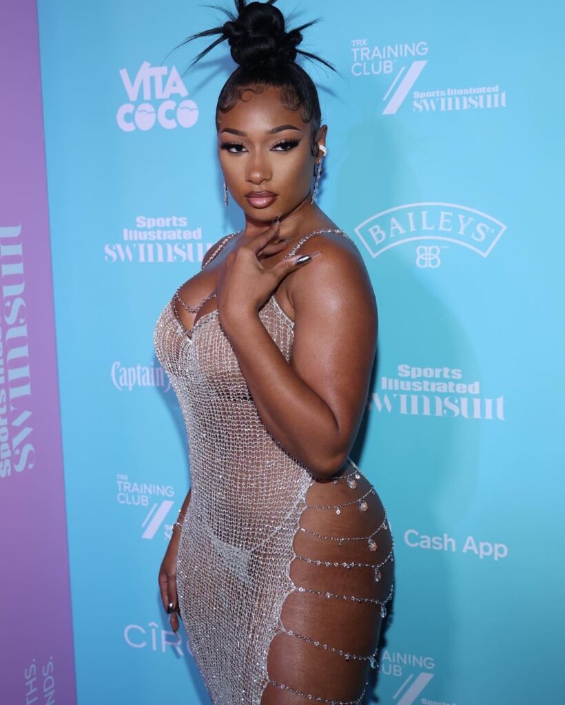 Megan Thee Stallion Stunned At The 2021 Sports Illustrated Launch Party