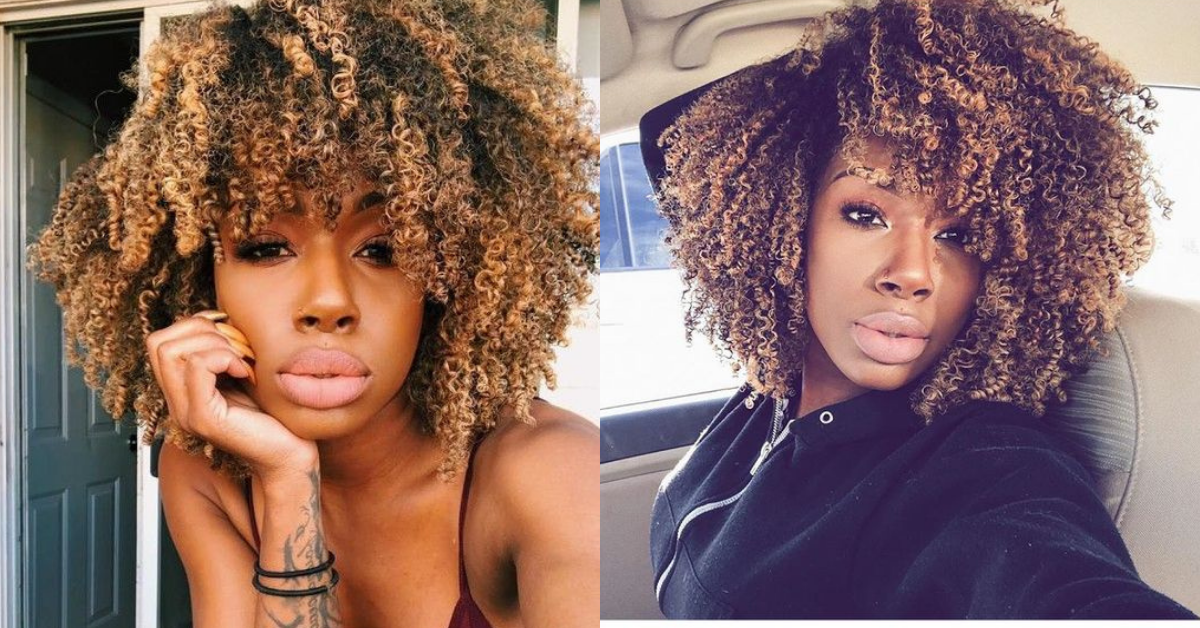 You Must See This Honey Blonde Hair Color for Black Women