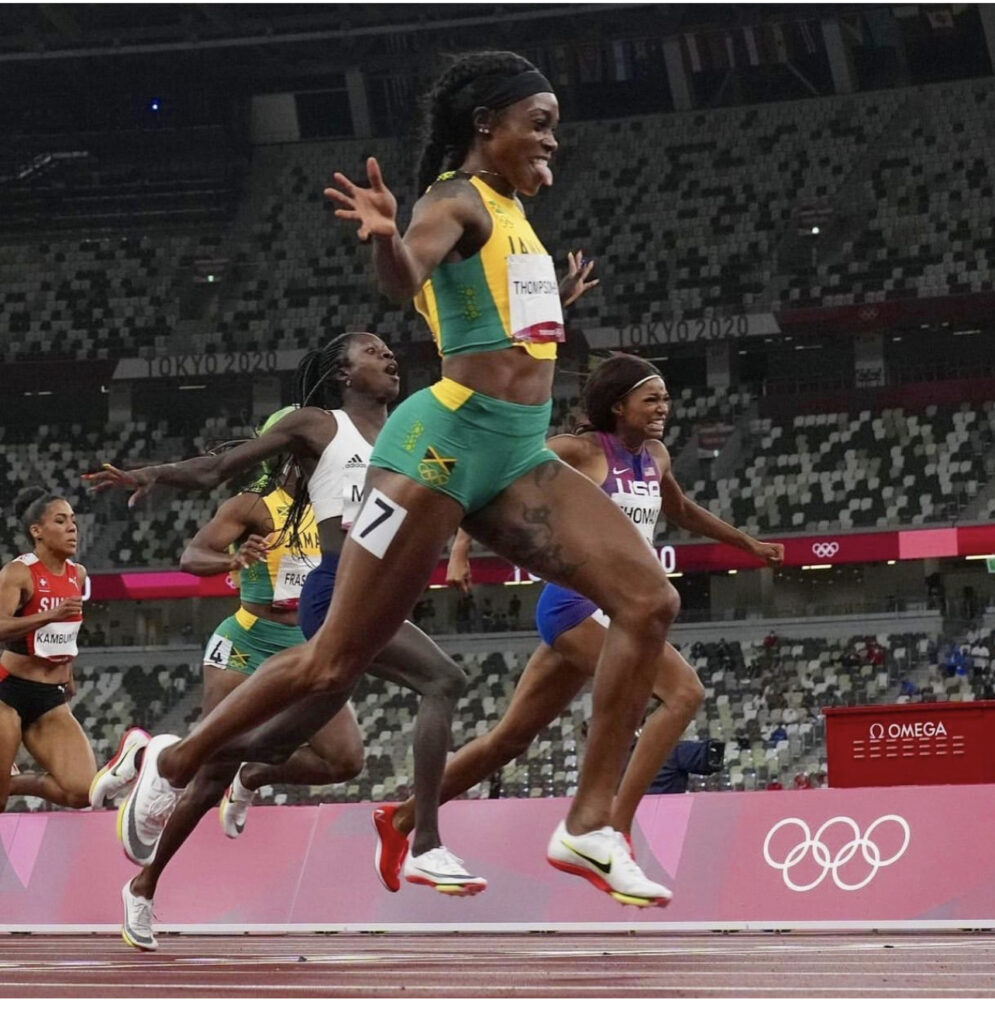 Double Double We Say! Elaine Thompson-Herah Clocks 21.53 To Win GOLD In 200M Final