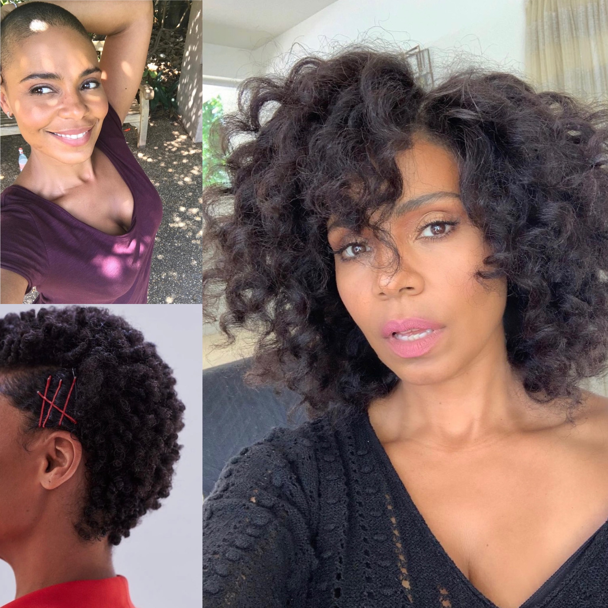 Sanaa Lathan's Hair Growth Journey From Bald To 2021 - Emily CottonTop