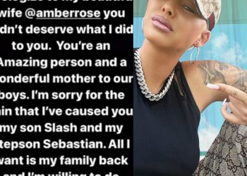 Amber Rose’s Husband Is Asking For Forgiveness Wants His Family Back