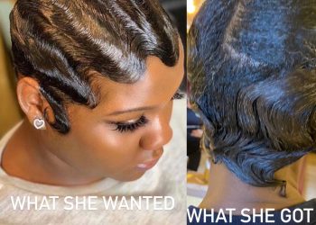 What She Wanted VS. What She Got Finger Wave Edition