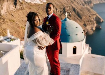 Disney Actress Raven Goodwin Ties The Knot In Beautiful Santorini Greece Wedding