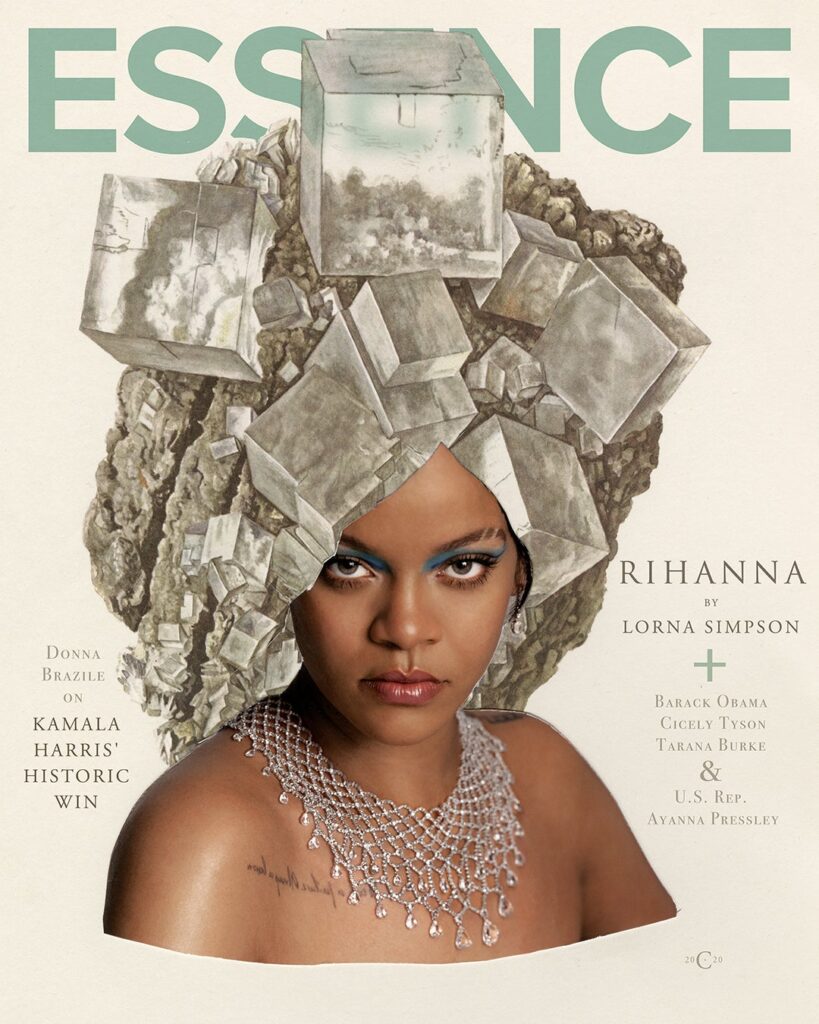 the cover of essence featuring Rihanna
