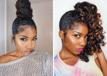 Two Styles! – How To Create A Sexy Top Knot Bun And An Illusion Side Ponytail