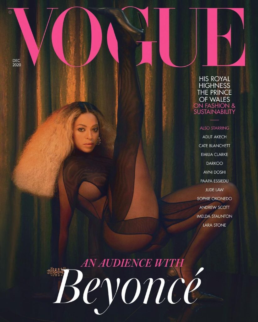 Beyonce Is On 3 covers Of British Vogue 2020