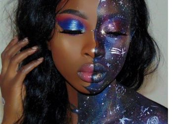 Half Human Half Galaxy – This Artist Turns Herself Into A Galaxay Using Makeup