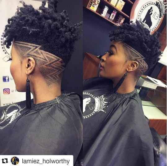 8 Dope Under Cut Designs On Dj Lamiez Holworthy You Just Have To See -  Emily CottonTop