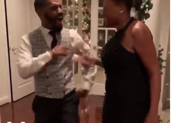 Watch This Man Hype Up His Mom When He Saw Her Outfit For A Night Out – “Come Through Curl”