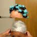 Rubber Band Roller Set And Silk Wrap On Natural Or Transitioning Hair