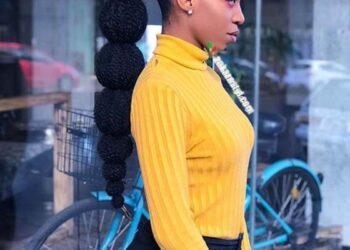 Bubble braids hairstyle