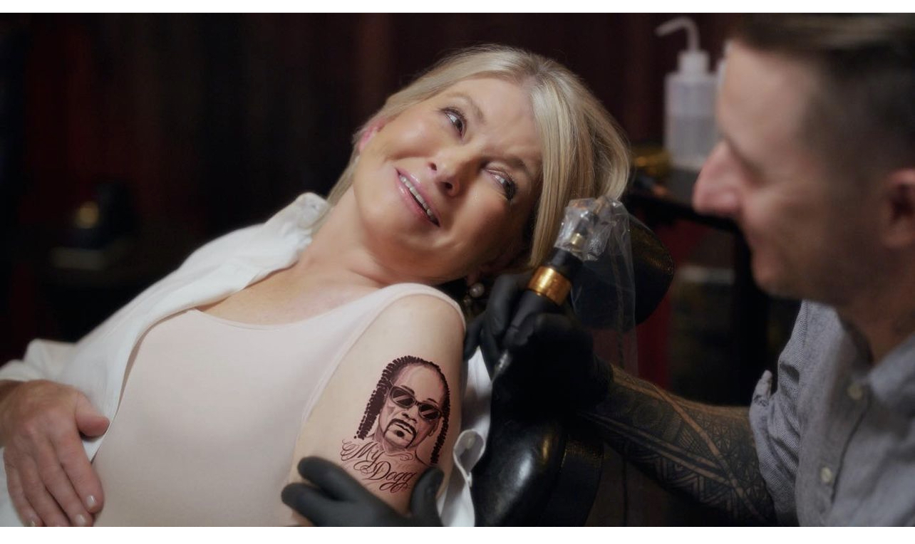 Ok Martha! Martha Stewart Allegedly Tatooted A Picture Of
Snoop On Her Arm – “My Dogg”