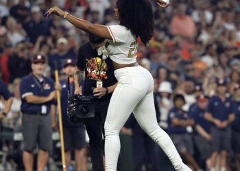 Megan Thee Stallion Throws First Ceremonial Pitch At Houston Astros Game