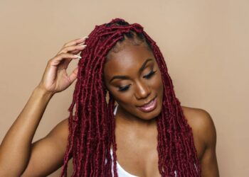 burgundy soft locs