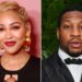 Meagan Good and Jonathan Majors