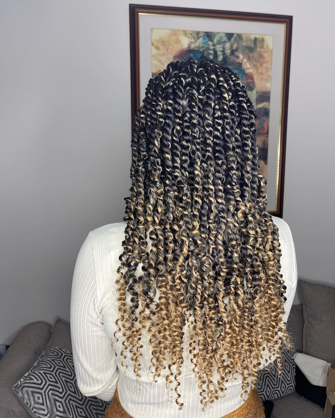 nubian twist braiding hair