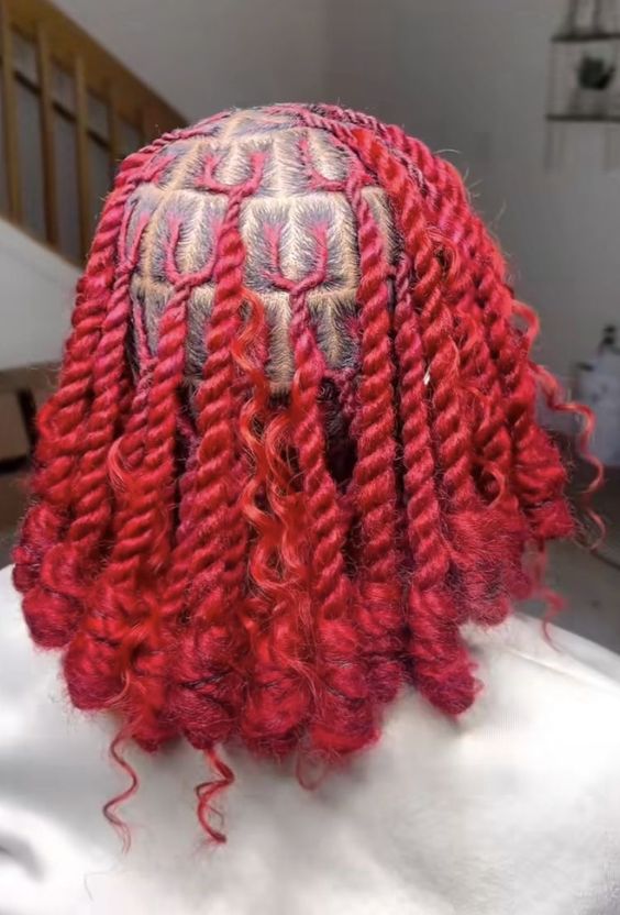 red invisible locs