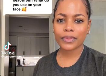 TikToker flawless skin @sunonymous1