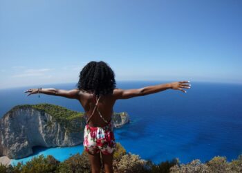 Black woman traveling alone