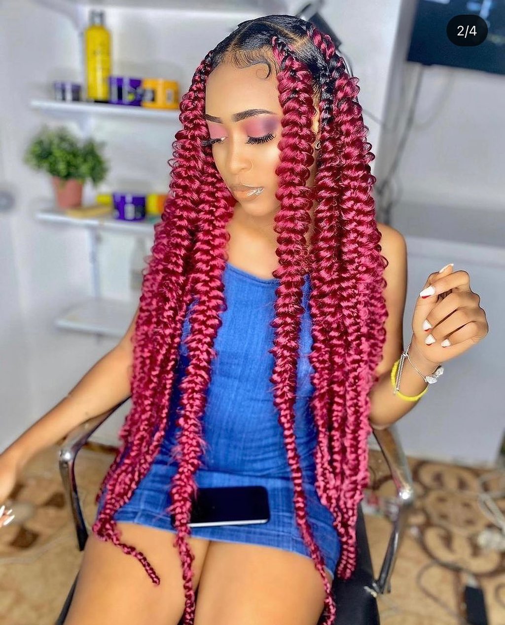 red passion braids