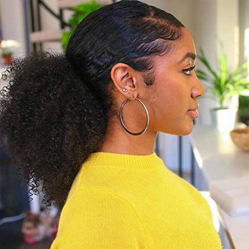 ponytail with drawstring