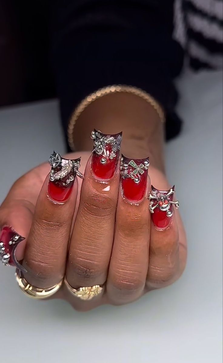 red duck nails