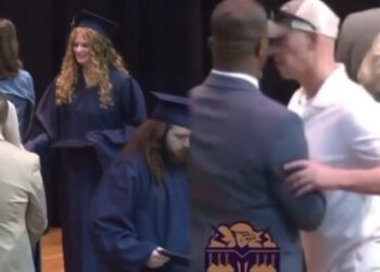 Chaos Erupts At High School When Dad Storms Graduation Stage To Stop Black Admin's From Shaking His Daughter's Hand