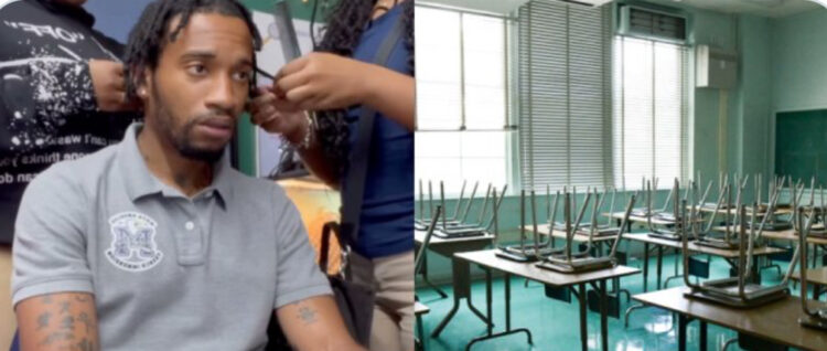 Maryland Teacher Who Went Viral For Letting Students Unbraid His Hair Got His Job Back