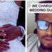 wedding guests charged