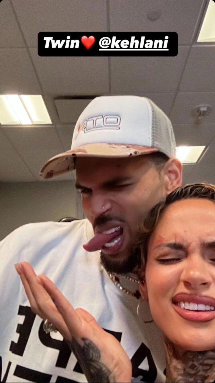 chris brown and khelani