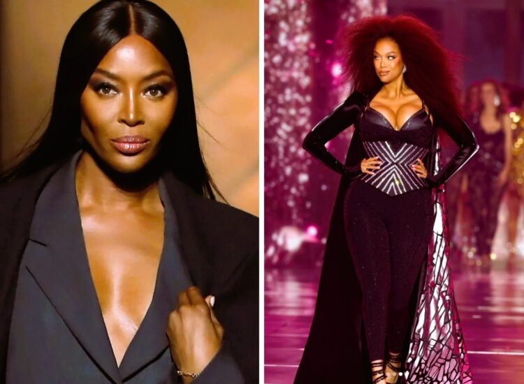 naomi campbell trya victoria secrets