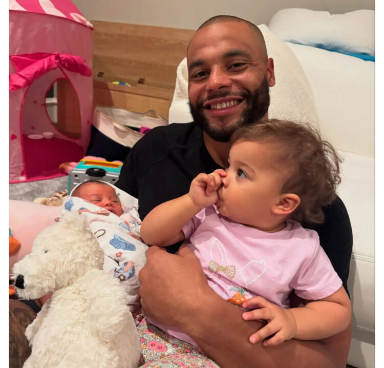 Cowboys QB Dak Prescott welcomes second baby girl with fiancée Sarah Jane Ramos